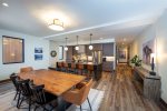 The open concept floor plan provides an expansive space to connect with your group.